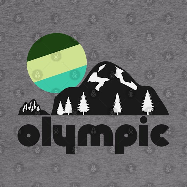 Retro Olympic ))(( Tourist Souvenir National Park Design by darklordpug